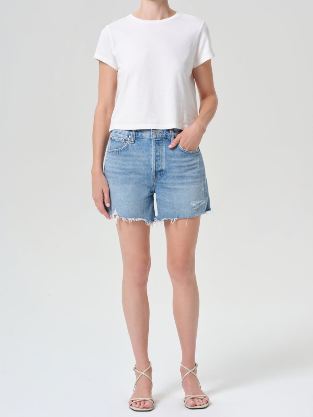Agolde Parker Long Short in Swapmeet Size 30 NWT - Picture 2 of 7